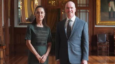 La presidenta de México, Claudia Sheinbaum, se reunió con Benjamin Horowitz, cofundador de la firma Andreessen Horowitz.