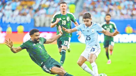 Encuentro entre las selecciones de Arabia Saudita y Uruguay.