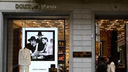 boutique de Dolce & Gabbana en Via Monte Napoleone.