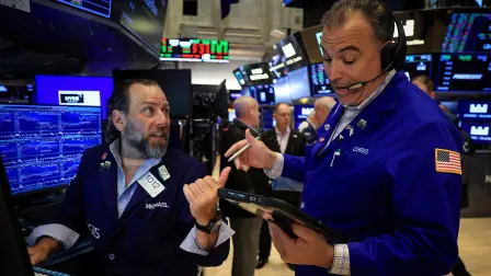 Traders en Wall Street.