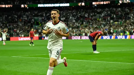Álvaro Fidalgo festejó su primer gol con Selección Mexicana.