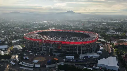 Toma aérea del Estadio Ciudad de México.