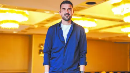 David Villa, campeón del mundo en Sudáfrica 2010.