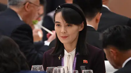 Kim Yo Jong, hermana del líder de Corea del Norte, Kim Jong U, en septiembre de 2025.