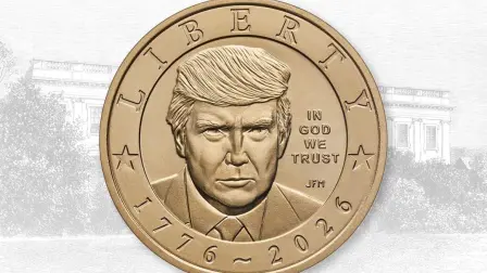 Se acuñaron con motivo del aniversario 250 de la fundación de Estados Unidos.