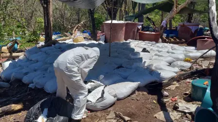 Fueron 16.8 toneladas de metanfetamina que estaban en laboratorios clandestinos.