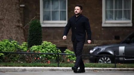 El presidente de Ucrania, Volodímir Zelenski, en Londres.
