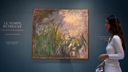 La obra Iris de Monet.