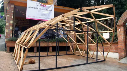 Los modelos de vivienda son en Santa Rosa Xochiac en la delegación Álvaro Obregón.