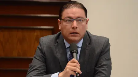 QUERETARO,QRO 03.09.17 CONFERENCIA SECTOR ECONOMICO SEGUNDO AÃ‘O DE GOBIERNO DEL ESTADO DE QUERETARO JOSE LUIS AGUILERA RICO SECRETARIO DEL TRABAJO DEL ESTADO DE QUERETARO.