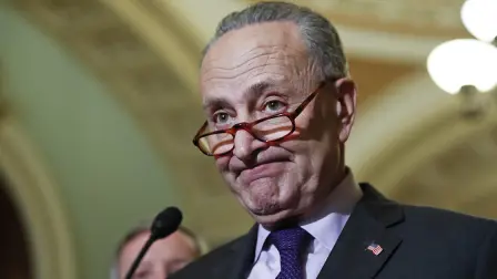 Chuck Schumer - Senate Minority Leader Chuck Schumer of N.Y., pauses while speaking on Capitol Hill, Tuesday, Nov. 28, 2017, in Washington. (AP Photo/Alex Brandon)