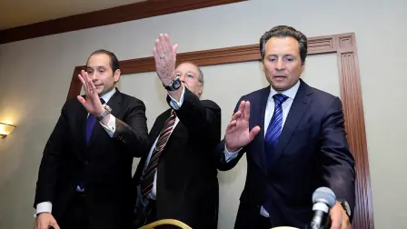 EL EXDIRECTOR DE PEMEX, EMILIO LOZAYA DIJO QUE NO NINGUNA PRUEBA EN LA CARPETA DE INVESTIGACION QUE INTEGRA LA PGR DE QUE RECIBIO SOBORNOS POR PARTE DE ODEBRECHT. FOTO: ZULLEYKA HOYO