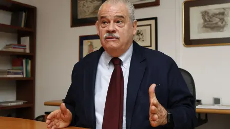 210318 MIGUEL BASANEZ, EX EMBAJADOR DE MEXICO EN ESTADOS UNIDOS, ENTREVISTA. AVENIDA MEXICO 45. FOTO: ADRIANA HERNANDEZ