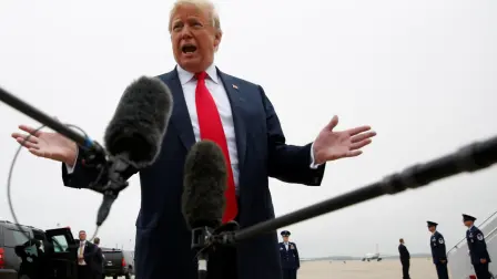 “No me importaría ver un TLCAN con un nombre diferente”, dijo el presidente de EU a los reporteros.