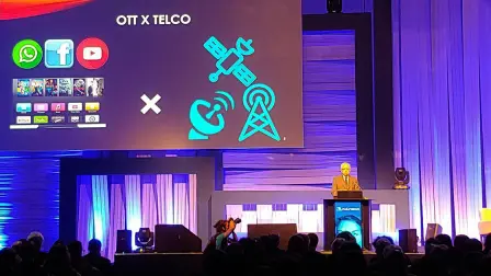 Juarez Quadros, presidente del regulador brasileño de telecomunicaciones durante su su participación en Futurecom 2018. Foto EE: Nicolás Lucas