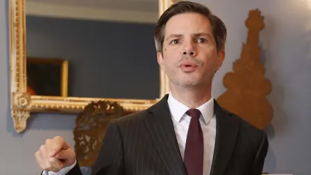 ANTONIE EVRARD EMABAJADOR DE BELGICA EN MEXICO EN CONFERENCIA DE PRENSA . FOTO :HUGO SALAZAR / EL ECONOMISTA .