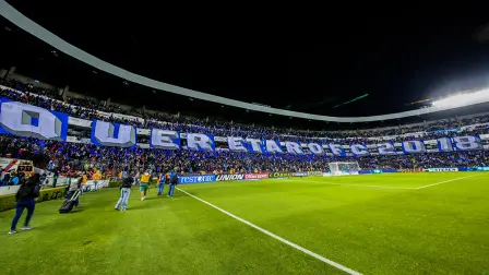 QUERÃ‰TARO, QUERÃ‰TARO, 28NOVIEMBRE2018.- Aspectos del  partido de ida de los Cuartos de Final del torneo Apertura 2018 de la Liga Bancomer MX , entre los Gallos Blancos de QuerÃ©taro y la MÃ¡quina Celeste de Cruz Azul, celebrado en las instalaciones del estadio Corregidora. FOTO: VÃçCTOR PICHARDO /CUARTOSCURO.COM