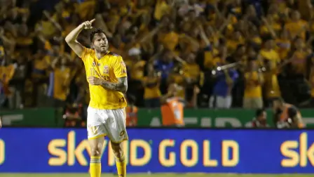 Un título para Tigres significará su quinta corona desde 2010 a la fecha. Además, su delantero francés llega al estadio León con siete goles en las finales de la Liga MX donde ha participado. Foto: Reuters