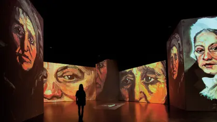 La plaza del Monumento a la Madre será el espacio público donde se instalará una nave de 1,500 metros cuadrados para la exposición digital multisensorial Van Gogh Alive The Experience. Foto: Cortesía 