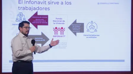 El titular del Infonavit, Carlos Martínez Velázquez. Foto: Cortesía