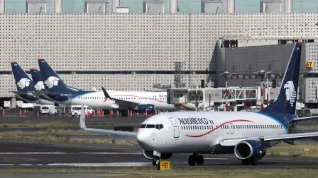Planes of Mexican airline Aeromexico are pictured at Benito Juarez international airport, as the coronavirus disease (COVID-19) outbreak continues, in Mexico City, Mexico June 26, 2020. REUTERS/Henry Romero