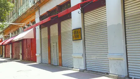 Debido a las restricciones sanitarias por el Covid-19, comercios permanecen cerrados en varias entidades federativas. Foto EE: Hugo Salazar