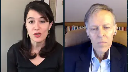 Rachel Bovard, directora senior de Política del Conservative Partnership Institute, y Robert Atkinson, fundador y presidente de la Information Technology and Innovation Foundation, conversaron sobre las ventajas y desventajas de someter a las grandes tecnológicas a sanciones y regulaciones que les impidan llevar a cabo prácticas anticompetitivas. Foto: Especial