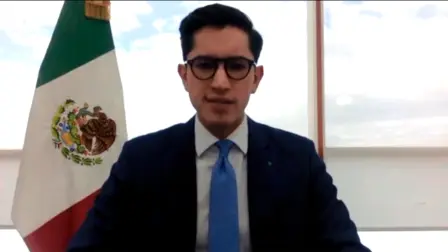 Roberto Velasco, jefe de la Unidad para América del Norte de la SRE. Foto EE: Especial / Captura de Video