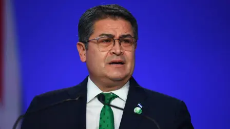 El expresidente de Honduras, Juan Orlando Hernández. Foto: AFP.