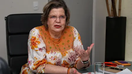 Nadine Gasman Zylbermann, presidenta del Instituto Nacional de las Mujeres. Foto EE: Rosario Servin