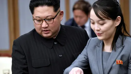 Kim Yo Jong y su hermano  Kim Jong Un, líder de Corea del Norte. Foto: Reuters