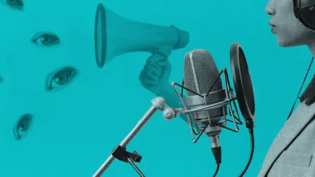 Collage a partir de imágenes libres de derechos desde Pexels.com. Imagen de la podcaster: Antoni Shkraba.