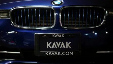 FILE PHOTO: A logo of used autos platform Kavak is pictured on a car in Mexico City