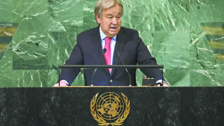 "Estas crisis amenazan al propio futuro de la humanidad y el destino del planeta": Guterres