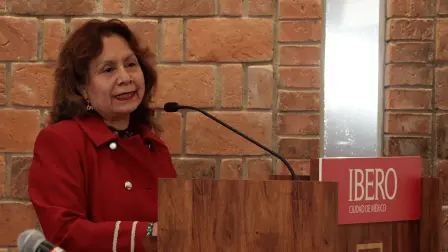 Lucina Jiménez en la UIA. Foto EE: Cortesía