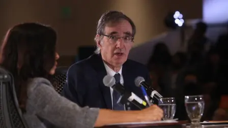 José Woldenberg, expresidente del IFE, durante su participación en el foro internacional “El Futuro es Socialdemócrata”. Foto: Cortesía