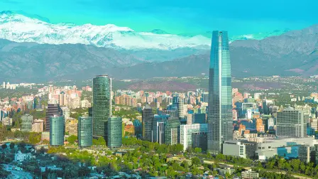 Panorámica de Santiago de Chile. Foto: Shutterstock