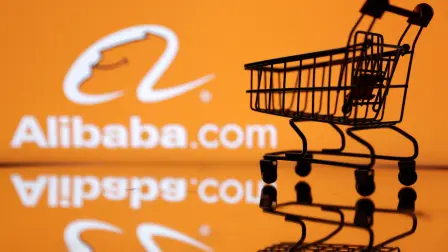 FILE PHOTO: Illustration shows Alibaba logo