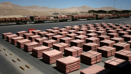 El cobre a tres meses en la Bolsa de Metales de Londres (LME) perdió 2.31% a 8,743 dólares la tonelada