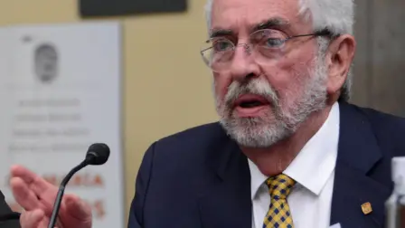 Enrique Graue, rector de la UNAM, al despedirse del Consejo Universitario. Foto EE: UNAM.