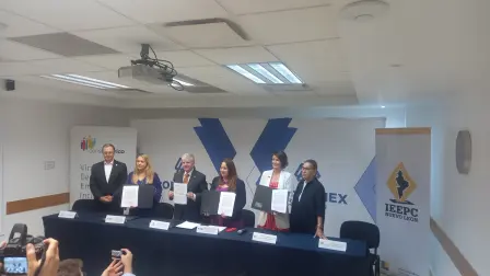 Integrantes de la Confederación Patronal de la República Mexicana (Coparmex) Nuevo León. Foto EE: Cortesía