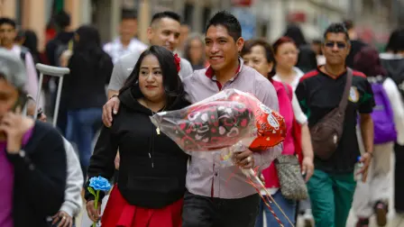 14 de febrero de 2024, Día del Amor y la Amistad, en la Ciudad de México. Foto EE: Eric Lugo