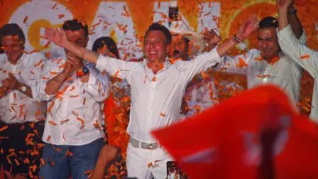 Pablo Lemus, candidato de Movimiento Ciudadano, concluyó la jornada con una ventaja irreversible sobre su contrincante Claudia Delgadillo, de la coalición Sigamos Haciendo Historia en Jalisco. Cuartoscuro.com