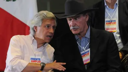  El empresario Claudio X. González y el expresidente Vicente Fox. Foto: Cuartoscuro / Archivo