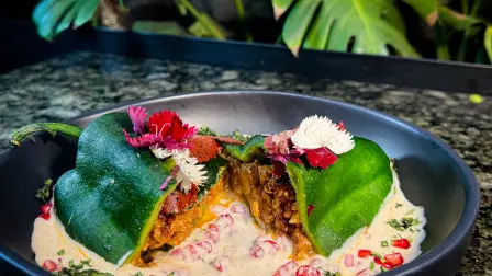 Chile en Nogada del restaurante Xuva'