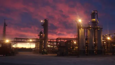 Instalaciones de gas natural de Energy Transfer. Foto: Especial.