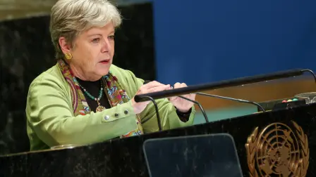 Alicia Bárcena en la ONU.