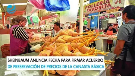 El convenio da continuidad al llamado Pacic (Paquete Contra la Inflación y la Carestía) que puso en marcha durante su gestión el ahora expresidente Andrés Manuel López Obrador.

Para más información del tema, visita: https://www.eleconomista.com.mx/empresas/sheinbaum-anuncia-fecha-firmar-acuerdo-preservacion-precios-canasta-basica-20241111-733712.html

¡Síguenos en nuestras redes sociales para mantenerte informado!

Twitter: https://twitter.com/eleconomista 
Facebook: https://www.facebook.com/ElEconomista.mx
Instagram: https://www.instagram.com/eleconomistamx
LinkedIn: https://www.linkedin.com/company/el-economista/

#ElEconomista #EETV