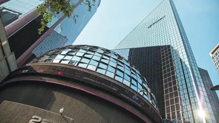 EDIFICIO DE LA BOLSA MEXICANA DE VALORES BMV FOTO: GILBERTO MARQUINA