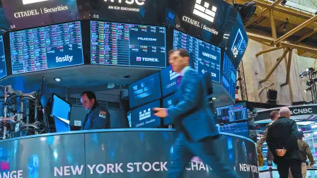 Pese a los buenos resultados de los bancos, la Bolsa de Nueva York cayó en las operaciones del jueves.